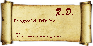 Ringvald Dóra névjegykártya